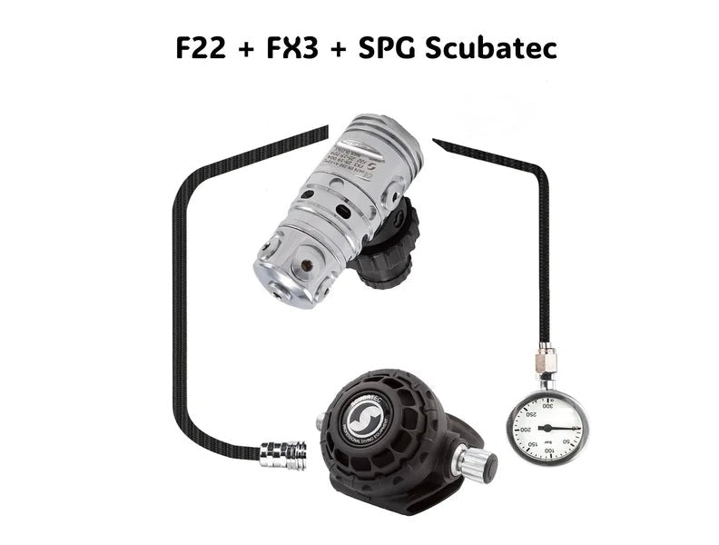 F22 FX3 + SPG Black-SCUBATEC-DIR STORE