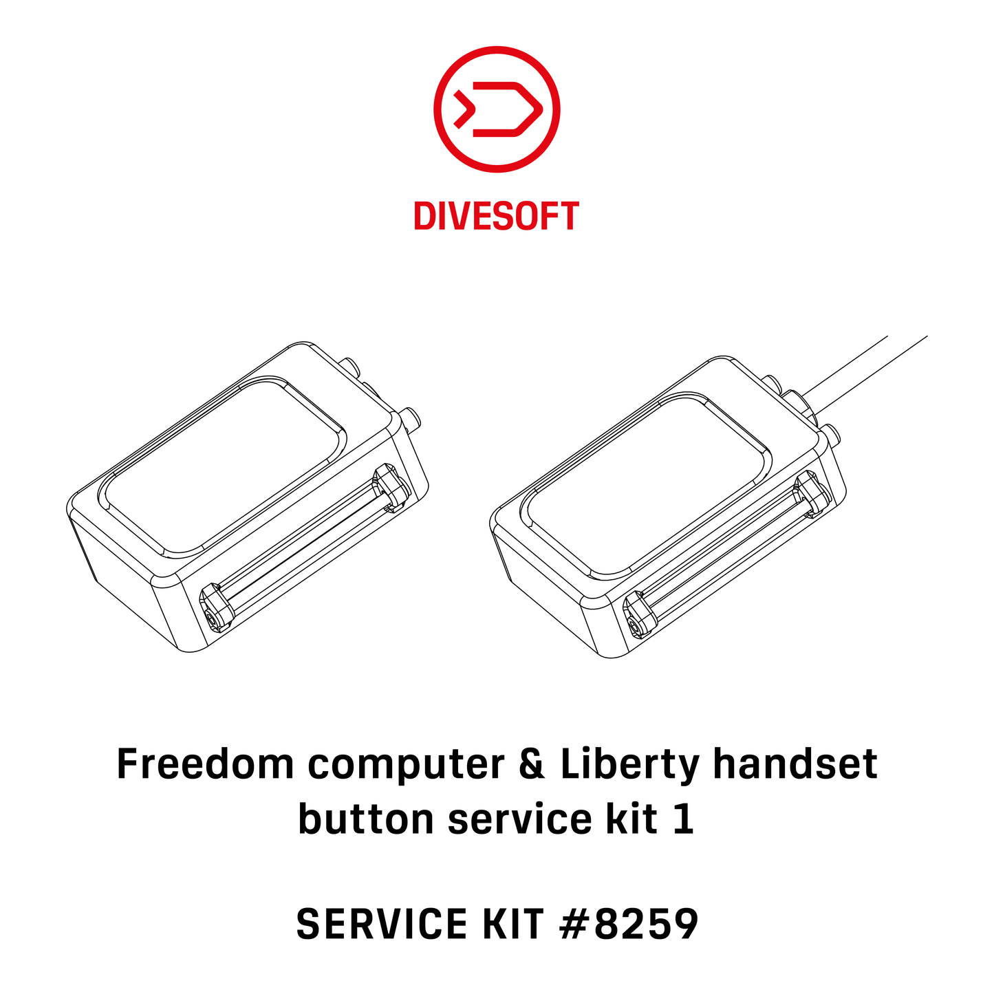 Freedom computer & Liberty handset button service kit 1-DIVESOFT-DIR STORE