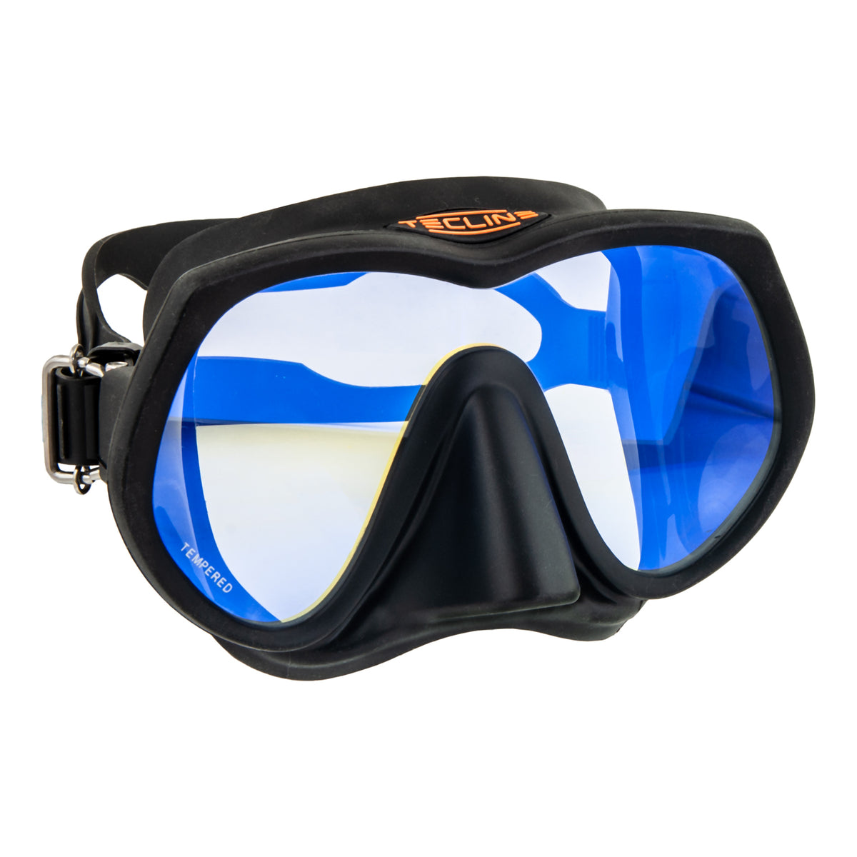 Maschera Tecline Frameless Super View con Vetro Schiarente Blu