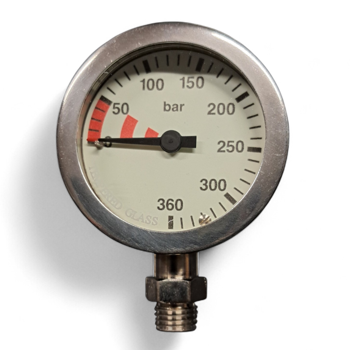 Manometro in metallo 52 mm DIR HTE