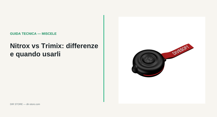 Analizzatore ECHO Divesoft per Nitrox e Trimix, gamma DIR Store