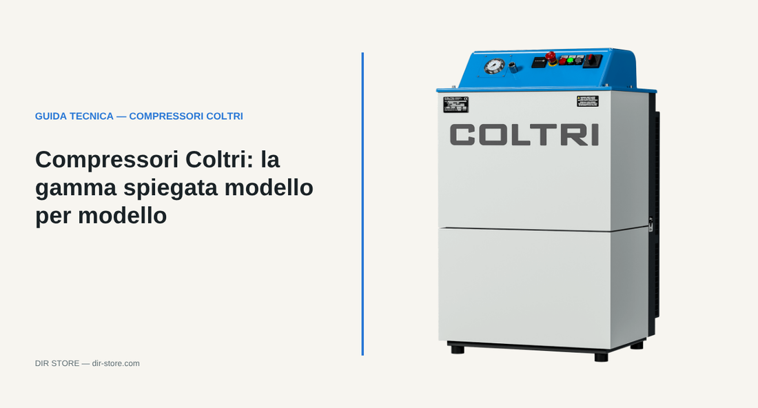 Compressore Coltri Mini Silent: la gamma Coltri spiegata modello per modello