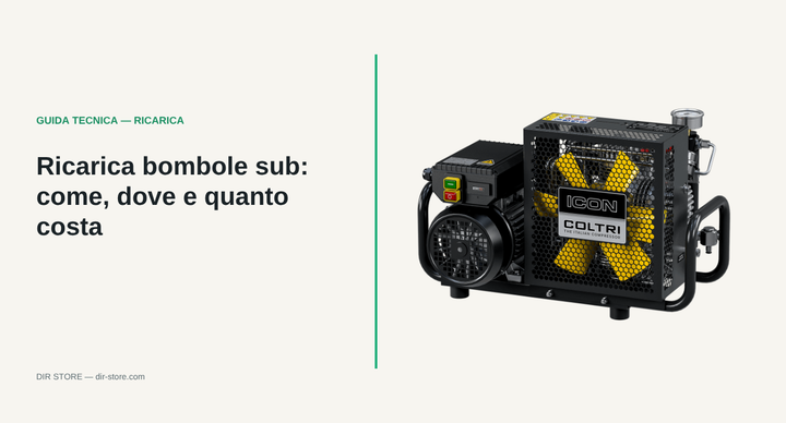 Compressore Coltri Icon LSE: ricarica bombole sub, come, dove e quanto costa