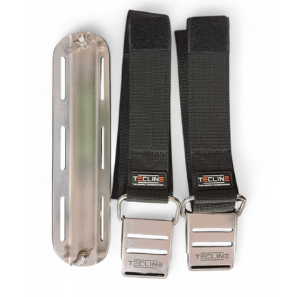 Set contropiastra in acciaio con fasce