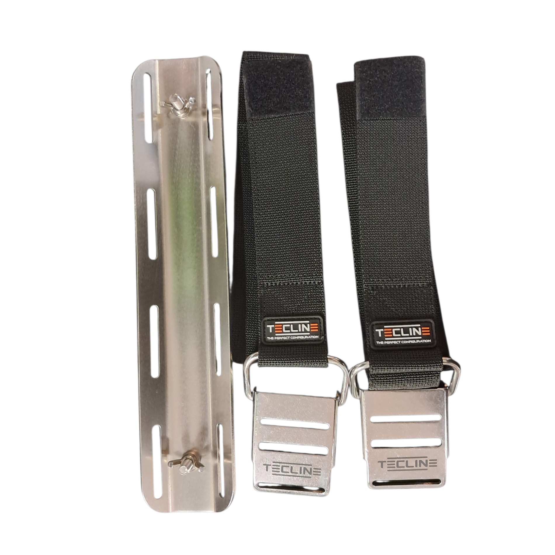 Set contropiastra in acciaio con fasce