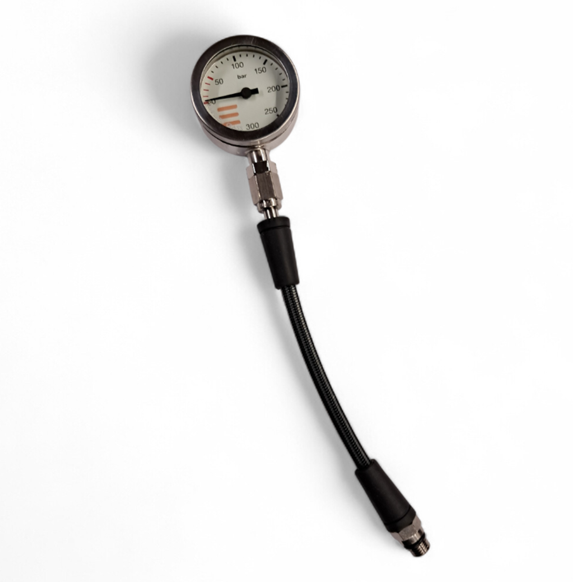 Manometro in metallo 52 mm con frusta HP per stage