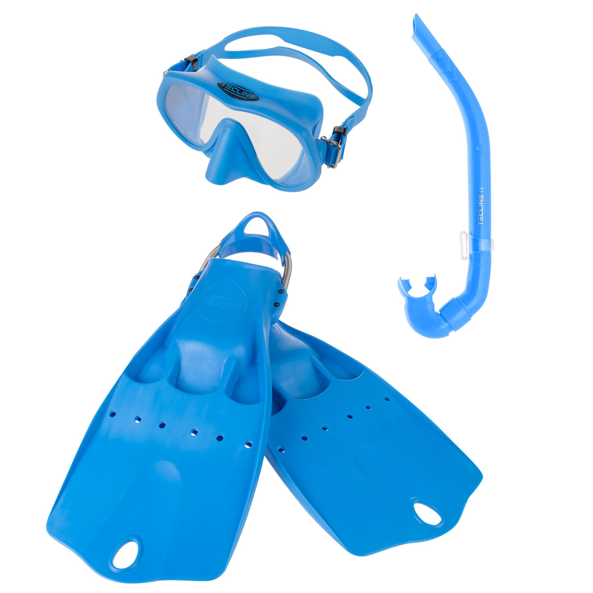 Set Maschera Frameless Super View + Snorkel + Pinne LightJet