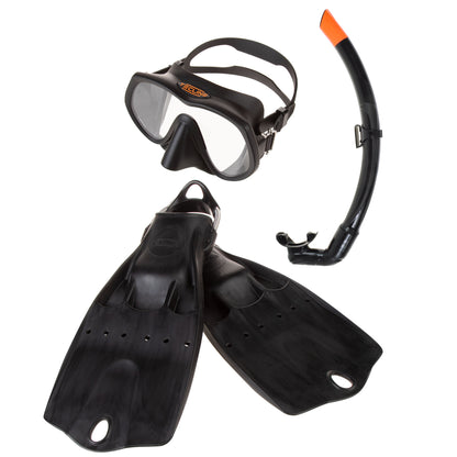 Set Maschera Frameless Super View + Snorkel + Pinne LightJet