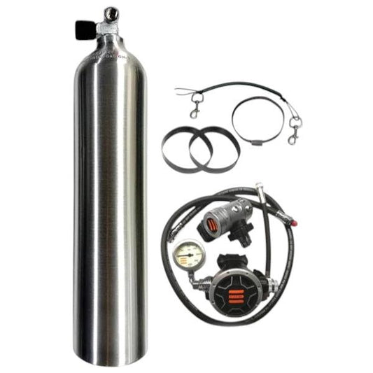 Bombola in alluminio 7 LT TECLINE completa di erogatore-TECLINE-DIR STORE