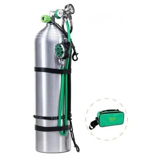 Bombola in alluminio completa di erogatore O2-TECLINE-DIR STORE