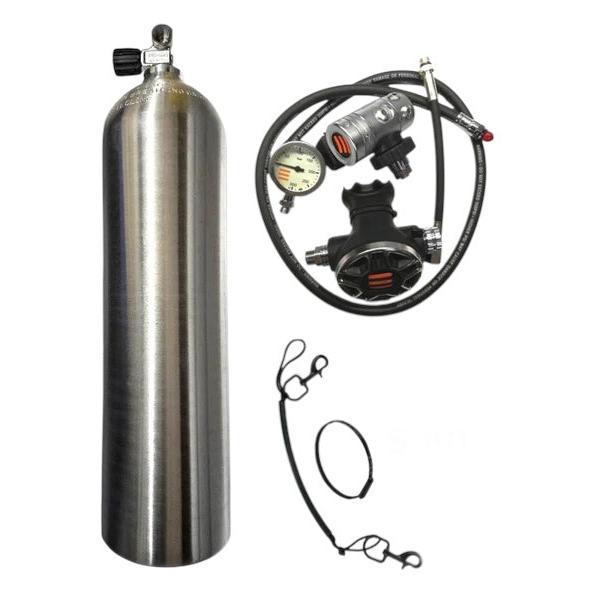 Bombola in alluminio S80 TECLINE completa di erogatore-TECLINE-DIR STORE