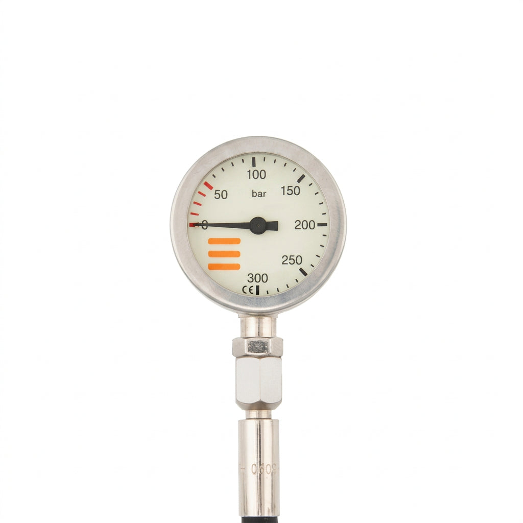 52mm Metal HP Gauge with HP Hose for Stage Bottle