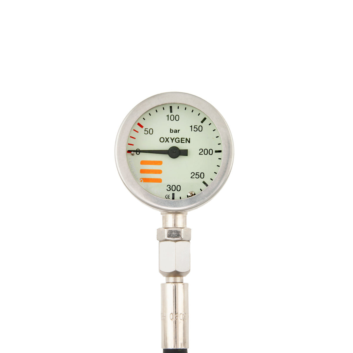 52mm Metal HP Gauge with HP Hose for Stage Bottle