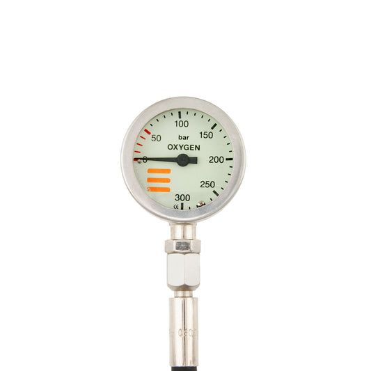 52mm Metal HP Gauge with HP Hose for Stage Bottle
