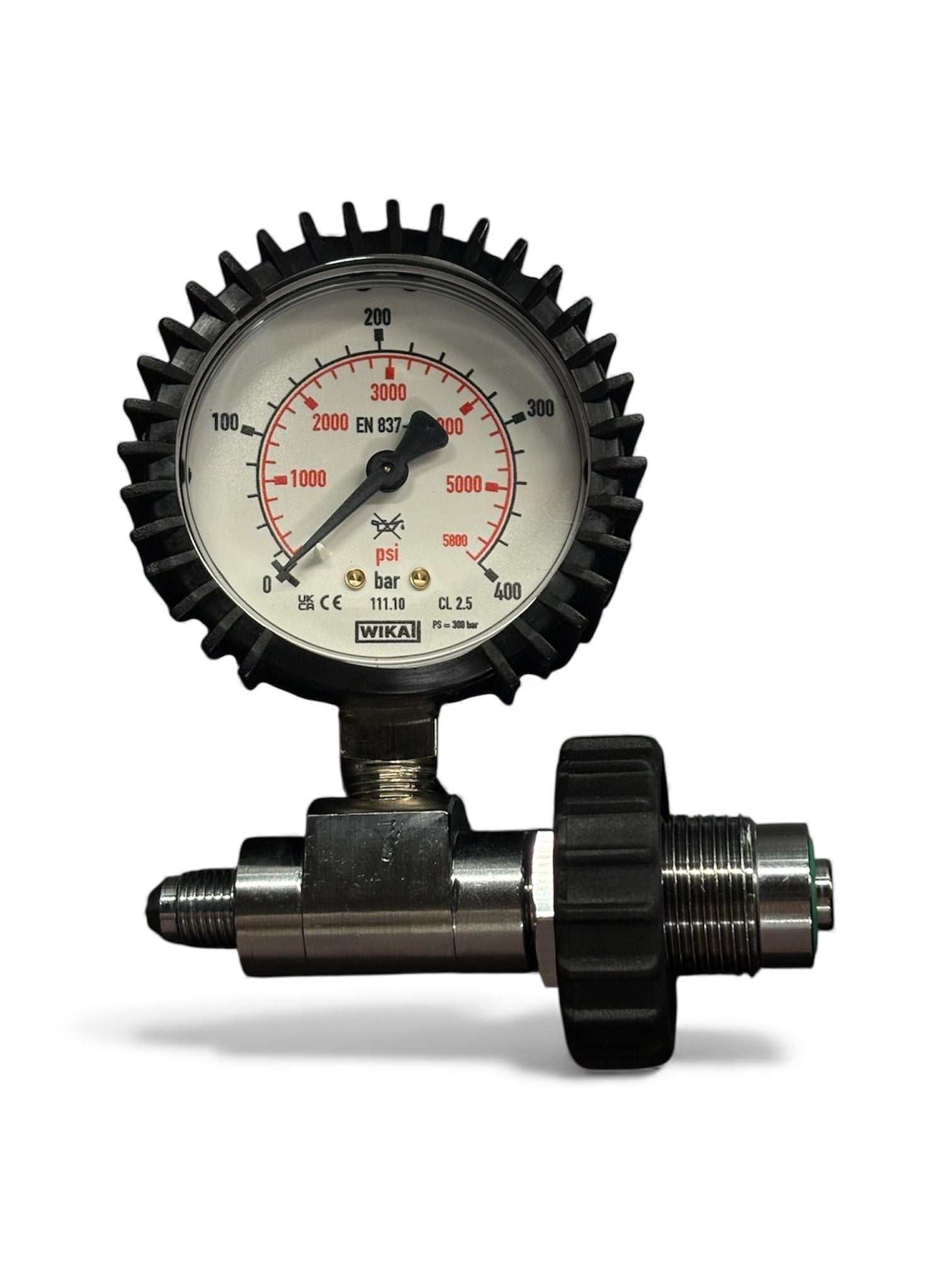 Manometro con Attacco DIN 300 per fruste HP-SCUBATEC-DIR STORE